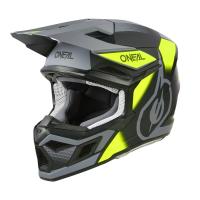 Oneal Шлем кроссовый 3Series Neon Vision V.24 серый/желтый в Ростове-на-Дону