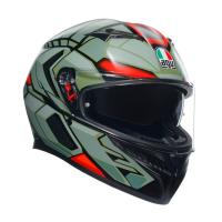 AGV Шлем K3 Decept Matt Black/Green/Red в Ростове-на-Дону