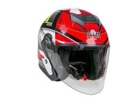 AiM Шлем открытый JK526 Red/Grey/Black в Ростове-на-Дону