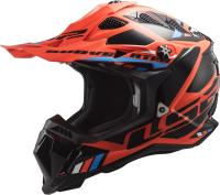 LS2 Мотошлем MX700 Subverter Evo Stomp Черно-оранжевый в Ростове-на-Дону