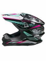 AiM Шлем кроссовый JK803 Multicolor Black/Blue в Ростове-на-Дону