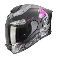Scorpion Exo Мотошлем Exo-530 Air Hadji Черный/Серый/Розовый в Ростове-на-Дону