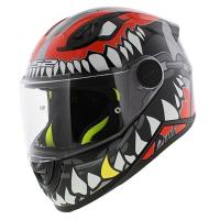 LS2 Мотошлем FF812 Kid Punk Grey Red в Ростове-на-Дону