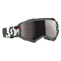 Scott Очки кроссовые Fury dark green/white silver chrome works в Ростове-на-Дону
