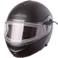 LS2 Мотошлем снегоходный FF325 Strobe Electric Snow Solid Черный Матовый в Ростове-на-Дону