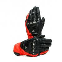 Dainese Перчатки кожаные 4-Stroke 2 Black/Fluo-Red в Ростове-на-Дону
