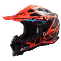 LS2 Мотошлем MX700 Subverter II Evo Stomp черно-оранжевый в Ростове-на-Дону
