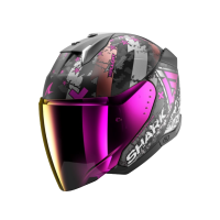 Shark Шлем Skwal I3 Jet Hellcat Mat Black/Chrome/Violet в Ростове-на-Дону