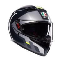 AGV Шлем K3 Shade Grey/Yellow Fluo в Ростове-на-Дону