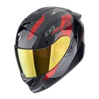 Scorpion Exo Мотошлем Exo-1400 Evo II Carbon Air Platted Карбон/Красный в Ростове-на-Дону