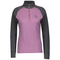 Scott Термокофта женская  Zip Defined Merino dark grey melange/cassis pink в Ростове-на-Дону