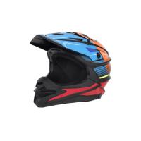 Desment Шлем кроссовый Raptor Black-Blue-Orange graphic в Ростове-на-Дону