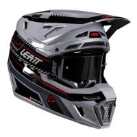 Leatt Шлем кроссовый 8.5 Grey V26 + очки Velocity 5.5 в Ростове-на-Дону