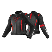 Shima Куртка Кожаная женская Miura 2.0 Black/Red в Ростове-на-Дону