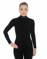 Brubeck Футболка женская дл.рукав Wool Merino 78% Черный в Ростове-на-Дону