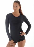 Brubeck Футболка женская дл.рукав Comfort Wool Черный в Ростове-на-Дону