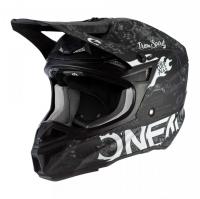 Oneal Шлем кроссовый 5Series Polyacrylite Черный/Белый в Ростове-на-Дону