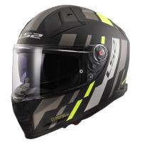 LS2 Мотошлем FF811 Vector II Tron матовый черно-желтый в Ростове-на-Дону