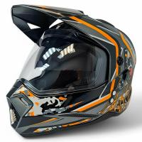 AIM Шлем кросс/эндуро JK802S Orange/Grey/Black в Ростове-на-Дону