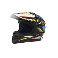Desment Шлем кроссовый Raptor White-Yellow-Blue graphic в Ростове-на-Дону