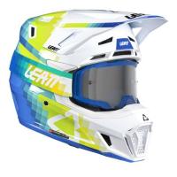 Leatt Шлем кроссовый  7.5 V26 Pixel Blue + очки Velocity 4.5 в Ростове-на-Дону