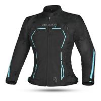 Dimox Мотокуртка текстиль Margo Women Black/Turquoise в Ростове-на-Дону