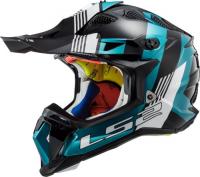LS2 Мотошлем MX700 Subverter Evo Max Черно-бирюзовый в Ростове-на-Дону