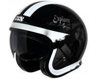 IXS Мотошлем открытый iXS 880 2.2 черно-серебристый в Ростове-на-Дону