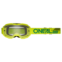 Oneal Маска кроссовая B-10 Solid V.24, желтый, прозрачные линзы Antifog, с защитой от уф лучей в Ростове-на-Дону