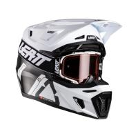 Leatt Мотошлем 9.5 Carbon-White + очки Velocity 6.5 V26 в Ростове-на-Дону