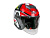 AiM Шлем открытый JK526 Red/Grey/Black в Ростове-на-Дону