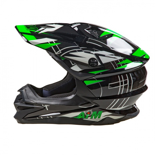 AiM Шлем кроссовый JK803S Green/Black в Ростове-на-Дону