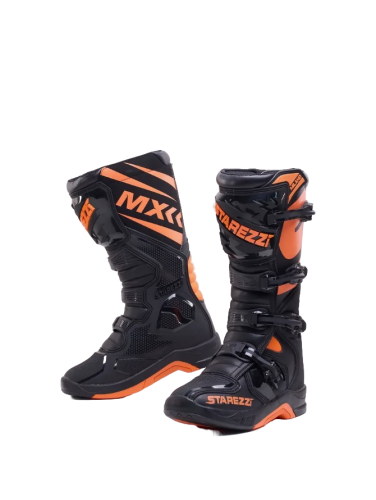 Starezzi Мотоботы Milano Black/Orange в Ростове-на-Дону