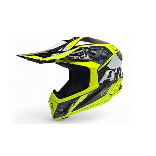 AiM Шлем RH855 Carbon Terrain Black/Yellow в Ростове-на-Дону