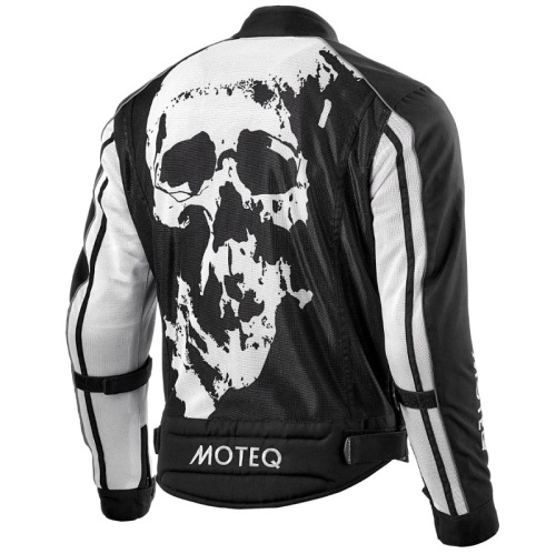 Moteq Мотокуртка текстильная сетка Rebel Черно-белая в Ростове-на-Дону
