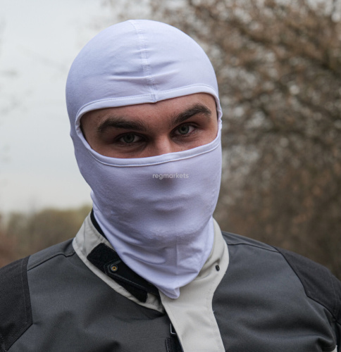 MotoLike Подшлемник Хлопок/Эластан Белый в Ростове-на-Дону