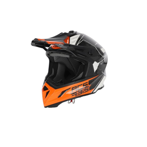 Acerbis Шлем Steel Carbon White/Orange в Ростове-на-Дону