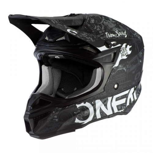 Oneal Шлем кроссовый 5Series Polyacrylite Черный/Белый в Ростове-на-Дону